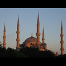 Die in der Abendsonne gar nicht so Blaue Moschee